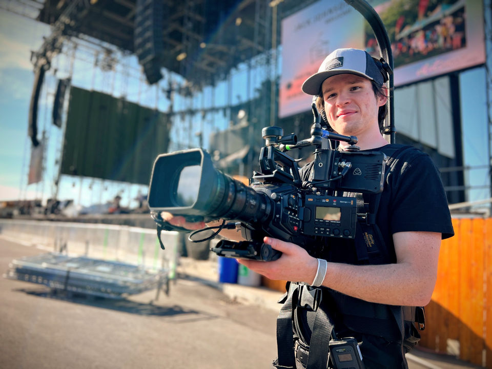 Behind the scenes filming