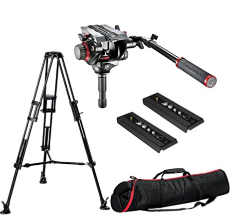 Manfrotto 504HD Tripod head with 546B Legs