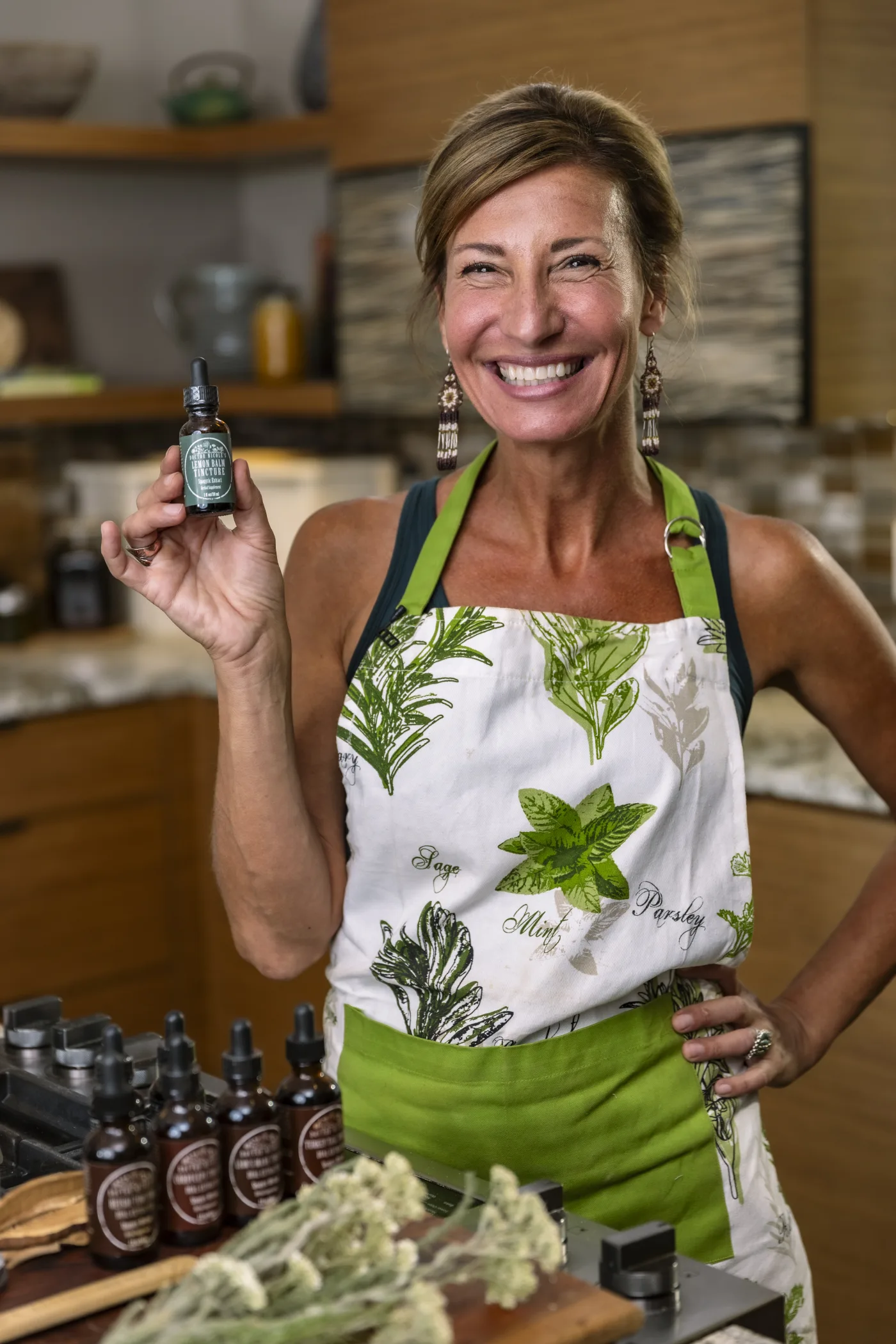 Happy client after Element 7 commercial video shoot for herb product brand